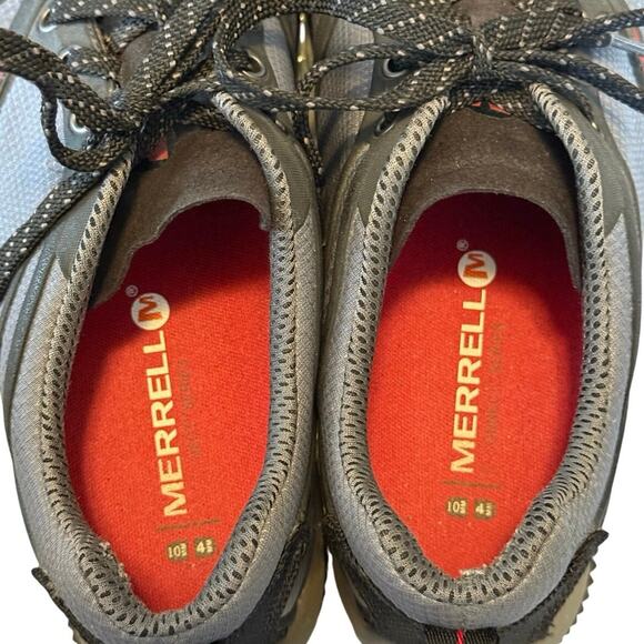 Merrell Castle Rock Hiking Athletic Trail Shoes- Grey, Black, Red - Men’s Size 9 - Picture 5 of 7